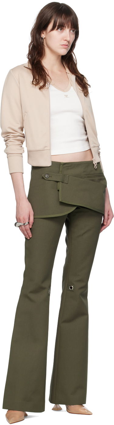 Jakna Courrèges Courrèges Zip Track Jacket Bež | 124JVE010JS0091, 3