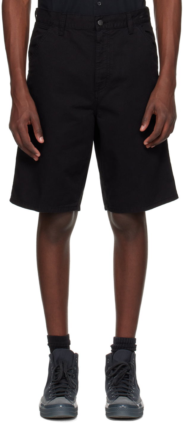 Kratke hlače Carhartt WIP Single Knee Cotton Shorts Crna | I031504