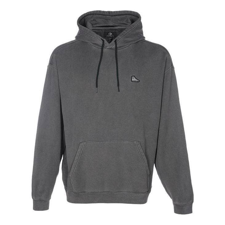 Dukserice Converse Loose Fit Patch Hoodie Siva | 10025537-A01