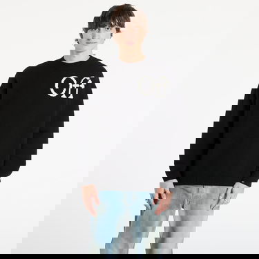 Džemper Off-White Bookish Shared Knit Crewneck Crna | OMHE20QF25KNI001100B, 0