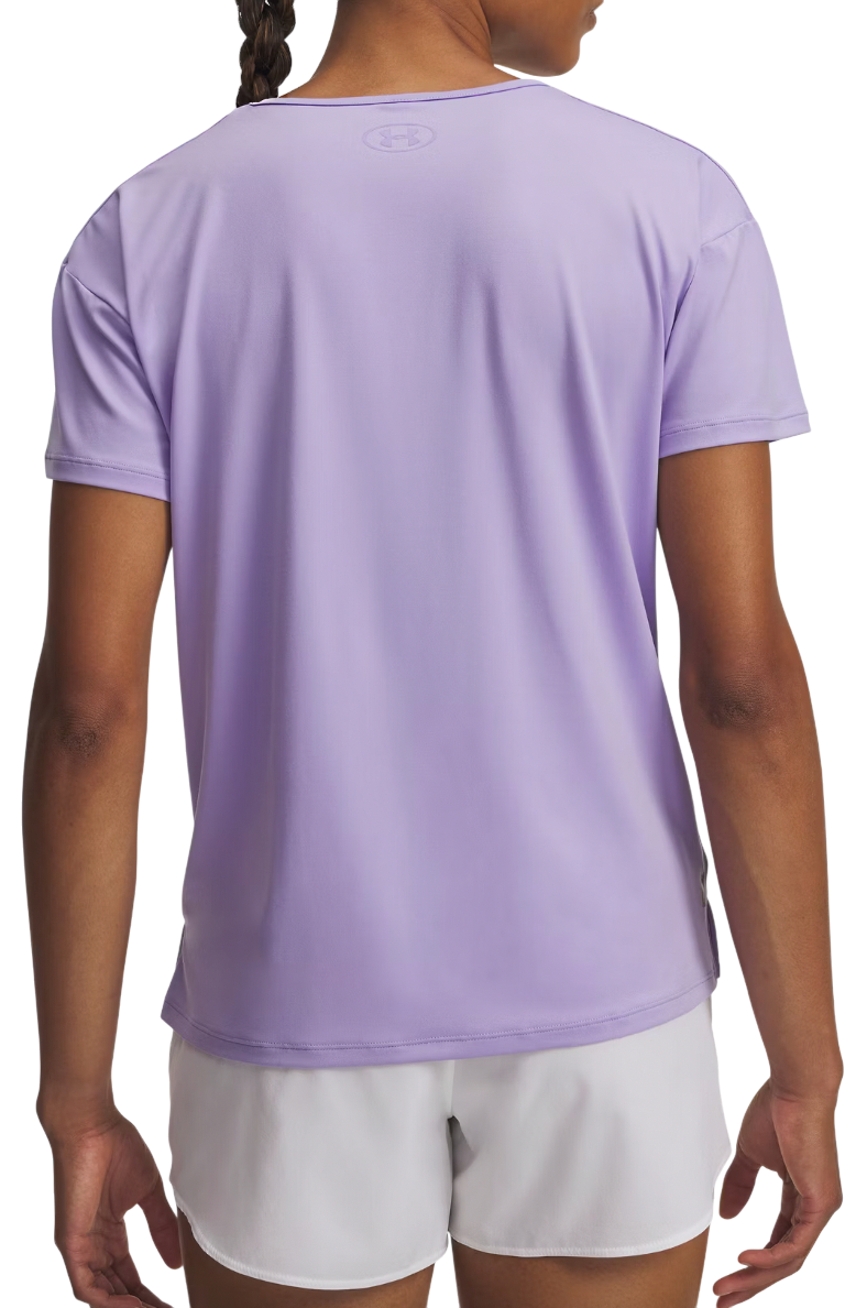 Crop top Under Armour Vanish Energy Short Sleeve Cropped Wrap T-Shirt Ljubičasta | 1379141-538, 1
