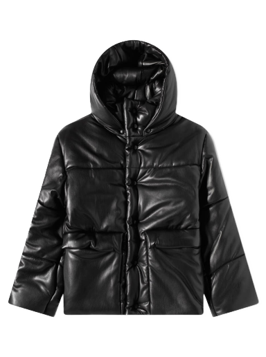 Pernata jakna Nanushka Hide Vegan Leather Puffer Jacket Crna | NM22CROW00299