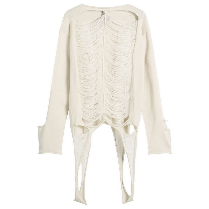 Džemper Rick Owens Rick Owens Knit Malia Top, Size Large Bijela | RR01E5671-KGRIDM-41