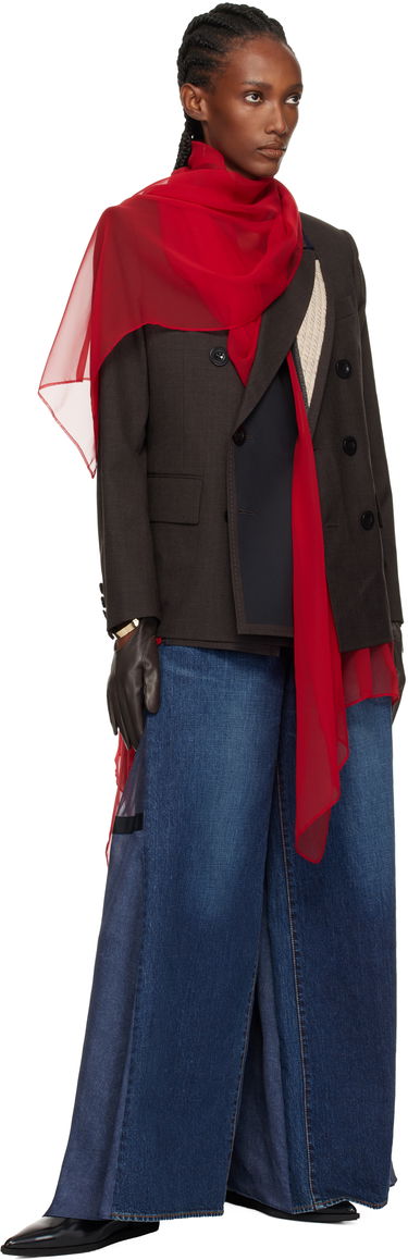 Rukavice sacai sacai Leather Bangle Gloves Smeđa | 25-08253, 2