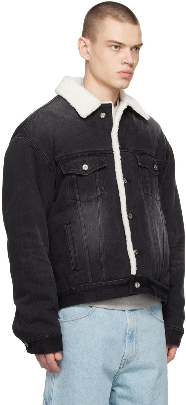 Jakna We11done Oversized Faux-Shearling Jacket Crna | WD-DJ3-22-378-U-BK, 1