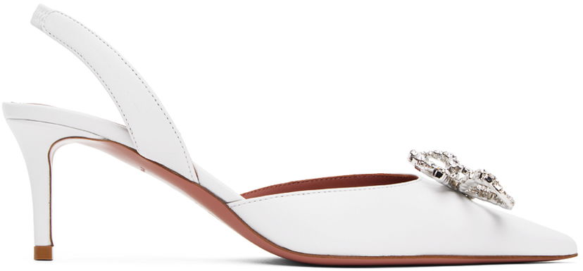 Nakit Amina Muaddi Amina Muaddi Rosie Sling 60 Heels Bijela | ROSIE SLING 60 ST NAPPA