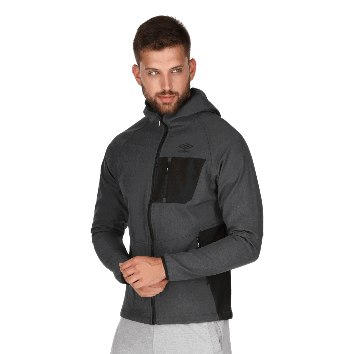 Jakna Umbro Fixture Soft Shell Jacket Siva | UMS193140-33, 0