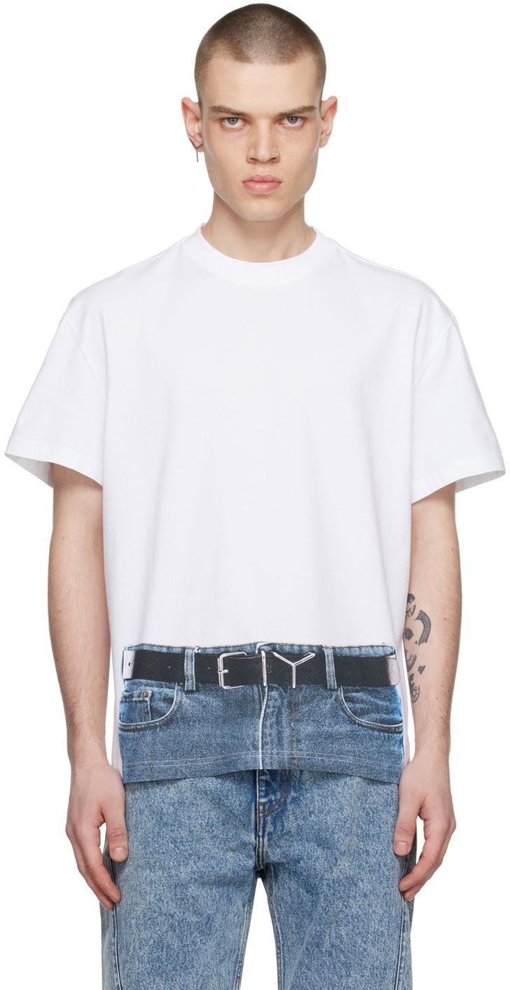 Majica kratkih rukava Y/PROJECT Jean Paul Gaultier Edition Printed T-Shirt Bijela | YPJPGTS6-S24