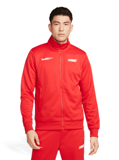 Jakna Nike Sportswear Standard Issue Jacket Crvena | FN4902-657
