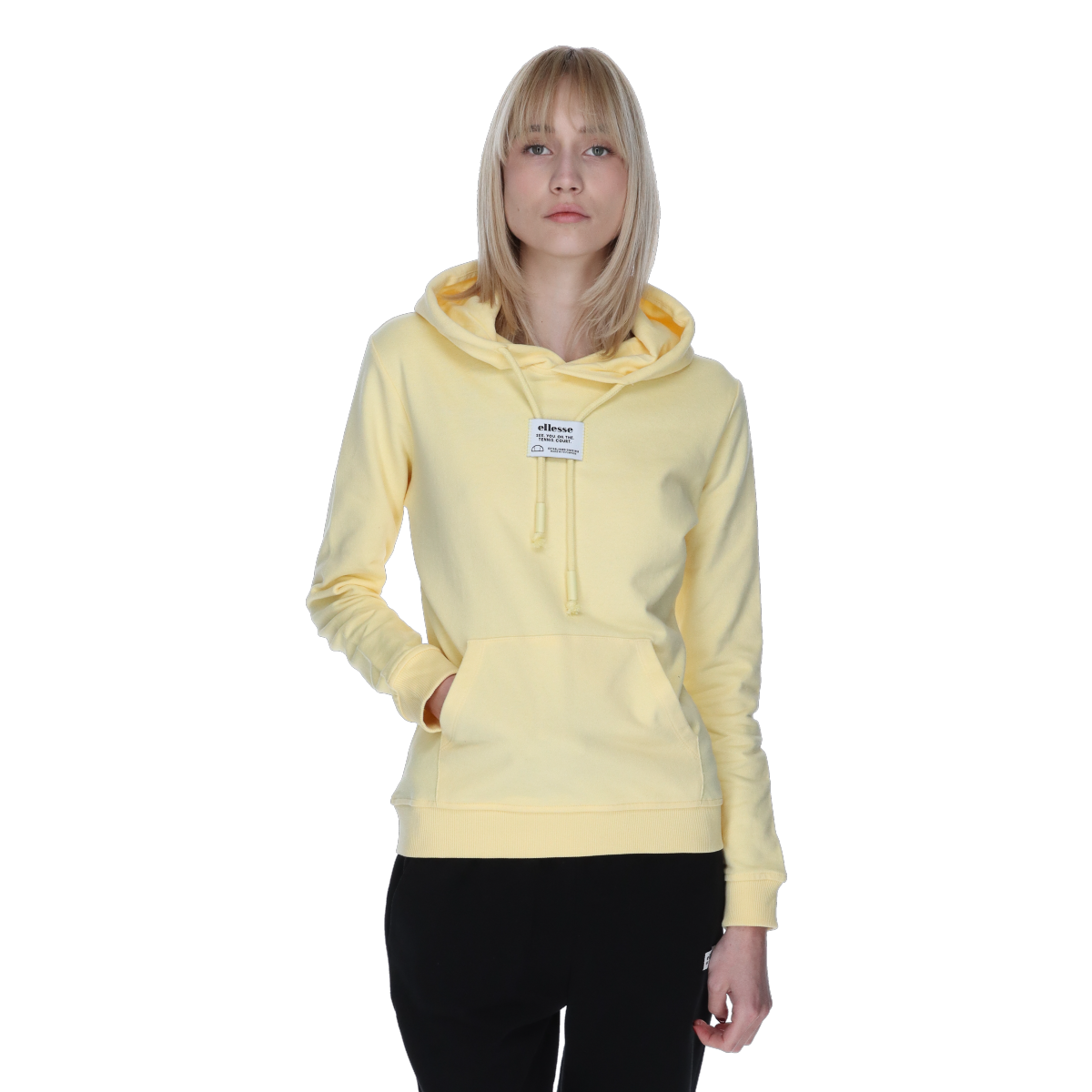 Dukserice Ellesse Pullover Hoodie with Drawstrings and Kangaroo Pocket Žuta | ELA251F602-40, 0