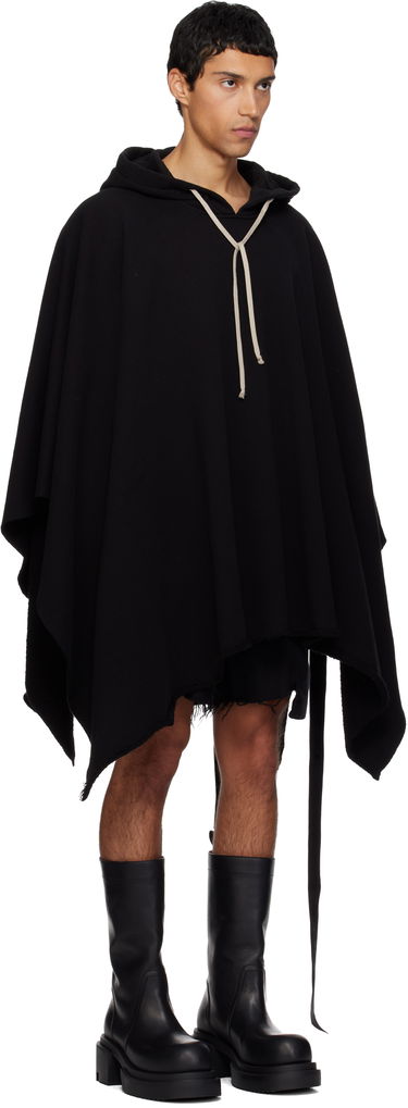 Dukserice Rick Owens DRKSHDW Poncho Hoodie Crna | DU02E7275 FSL, 1