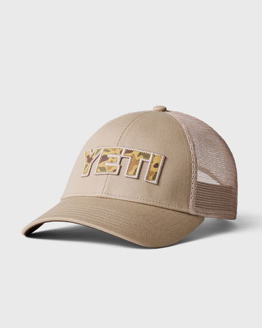 Kapa YETI Camo Logo Badge Low Pro Trucker Hat Bež | 888830197783, 0