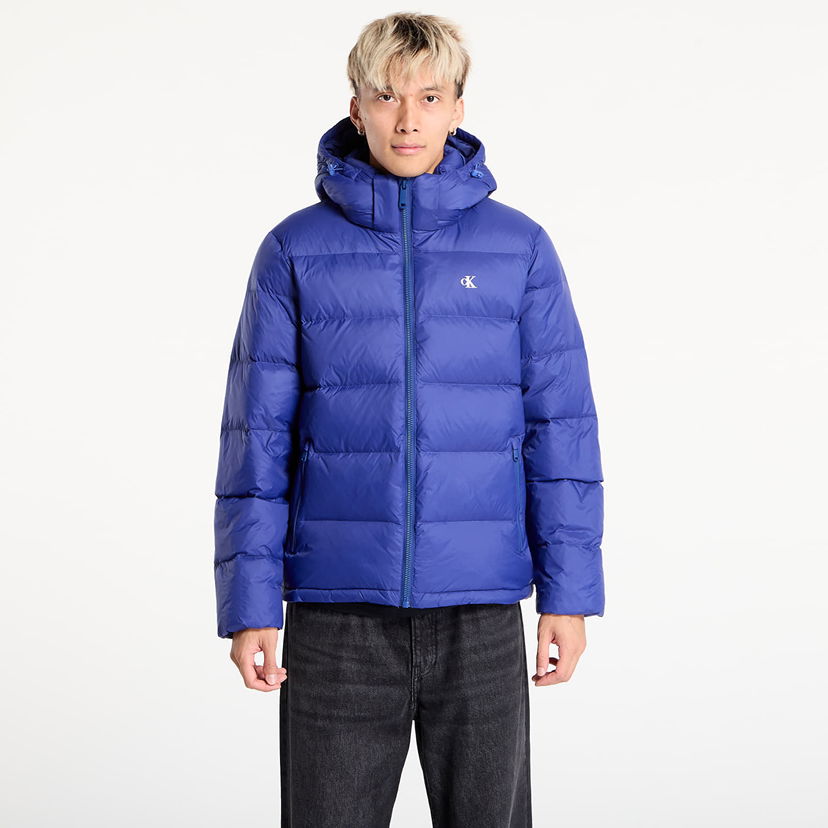 Pernata jakna CALVIN KLEIN Calvin Klein Jeans Ls Nylon Zip Off Hooded Jacket Plava | LV04RC518G IZ4