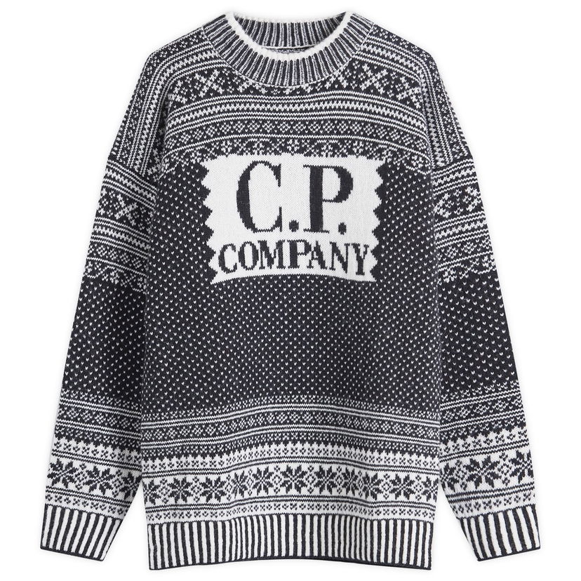 Džemper C.P. Company Crew Knit Sweater Crna | CMKN308A-110183J-V02