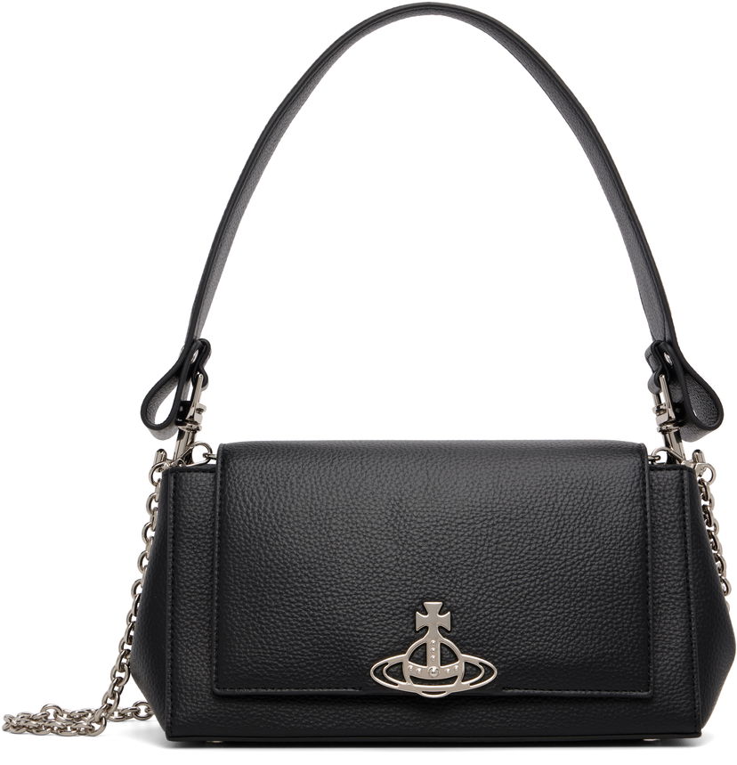 Torba za rame Vivienne Westwood Vivienne Westwood Hazel Medium Shoulder Bag Crna | 46020001W-S000D-