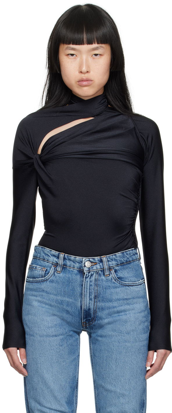 Majica kratkih rukava Coperni Coperni Asymmetric T-Shirt Crna | COPJS66545