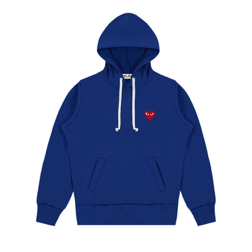 Dukserice Comme des Garçons PLAY Hoodie with Red Heart Plava | AZ T173 051 2