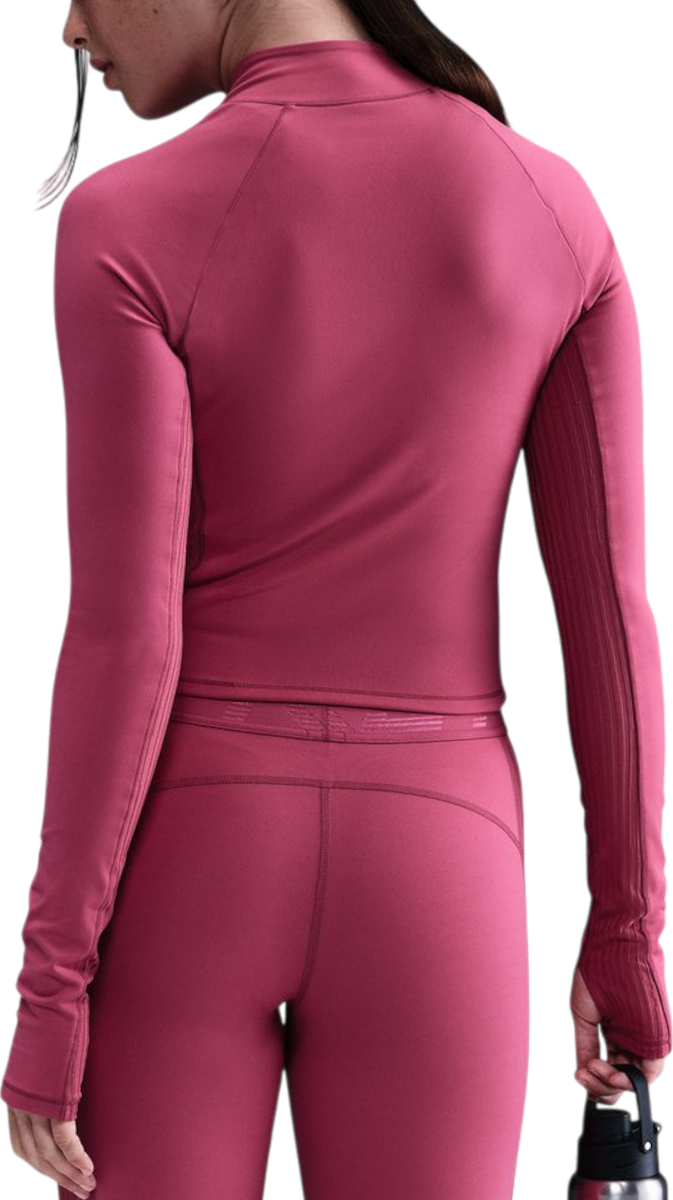 Majica kratkih rukava Nike Pro Long-Sleeve Mock Neck Performance Top Tamnocrvena | hv3736-634, 1