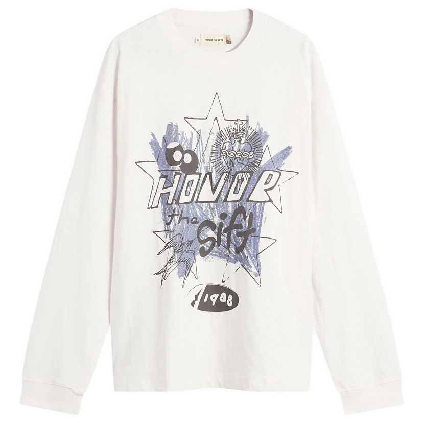 Majica kratkih rukava Honor The Gift Pop Art Long Sleeve T-Shirt Bijela | HTG250344-WHT