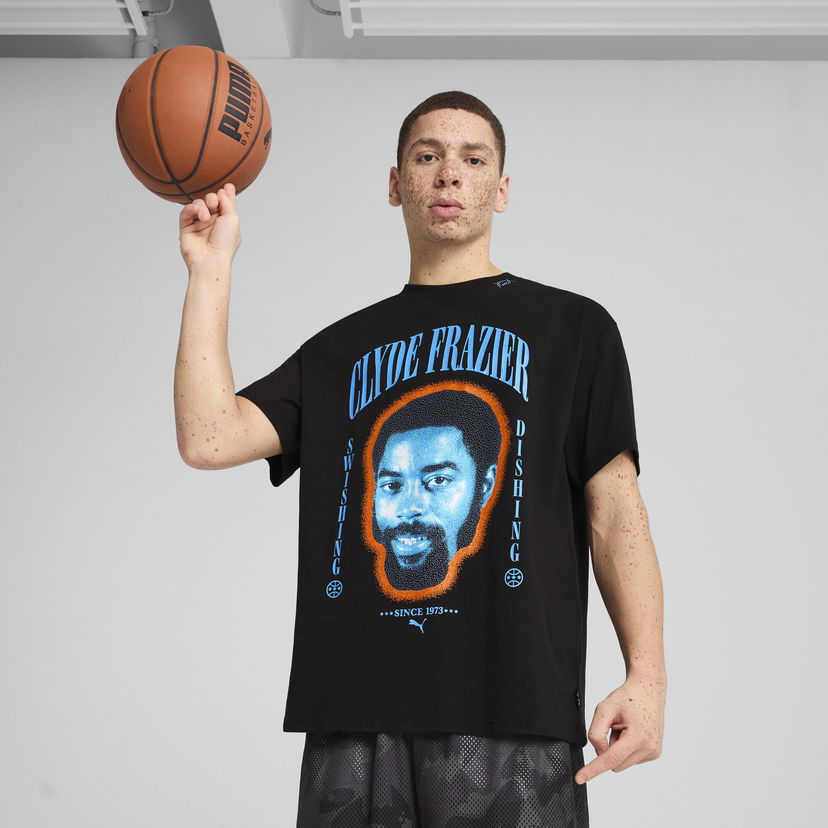Majica kratkih rukava Puma Clyde Forever Basketball T-Shirt Crna | 630473_01