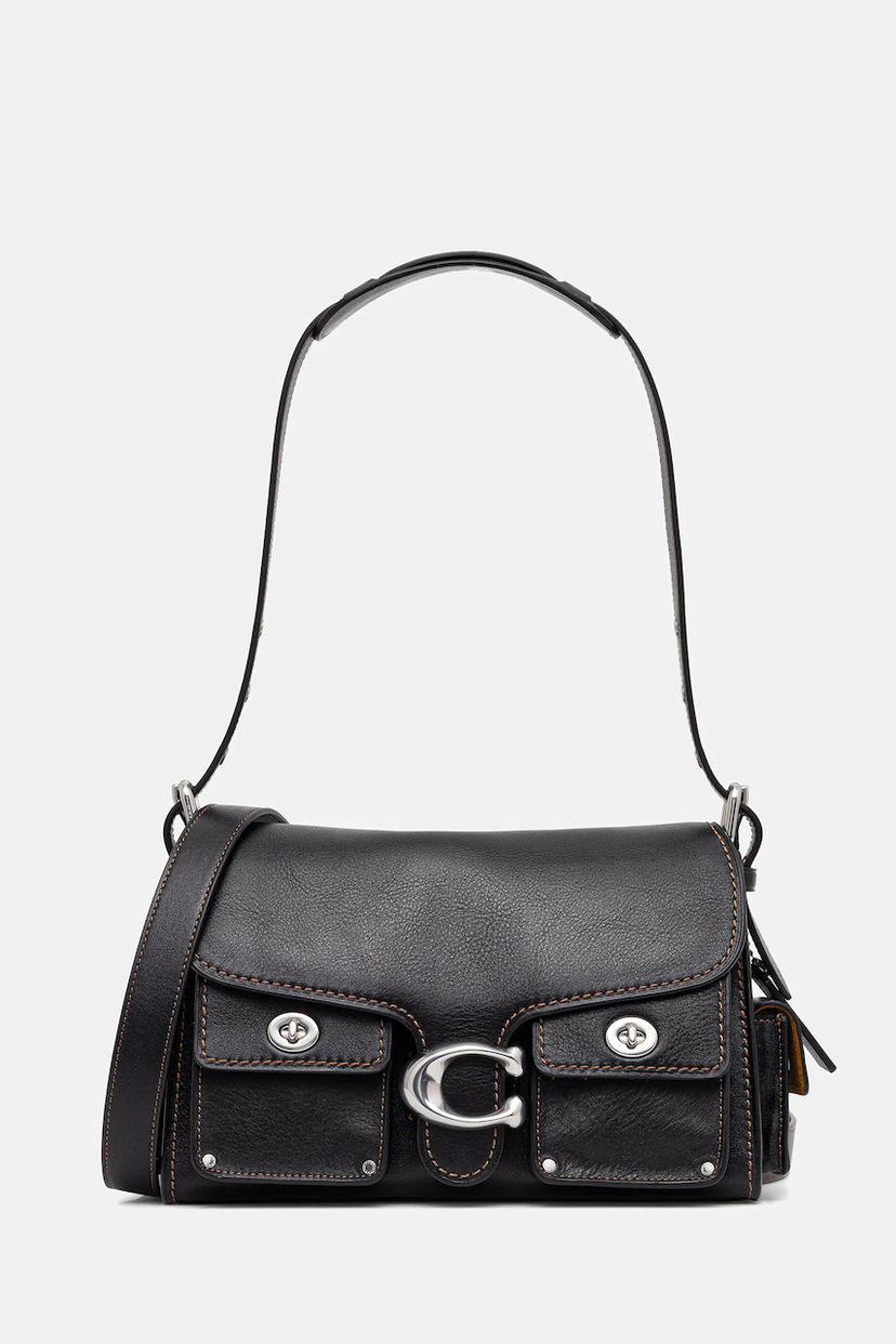 Torba za rame Coach Coach Cargo Turnlock Soft Tabby Shoulder Bag Crna | CU124