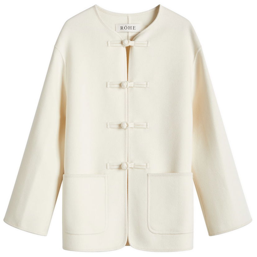 Jakna Róhe Rohe Traditional Double-Faced Jacket Bijela | 414-11-083