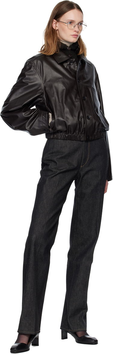 Jakna LEMAIRE Soft Leather Collared Blouson Jacket Smeđa | OW1158 LL0146, 3