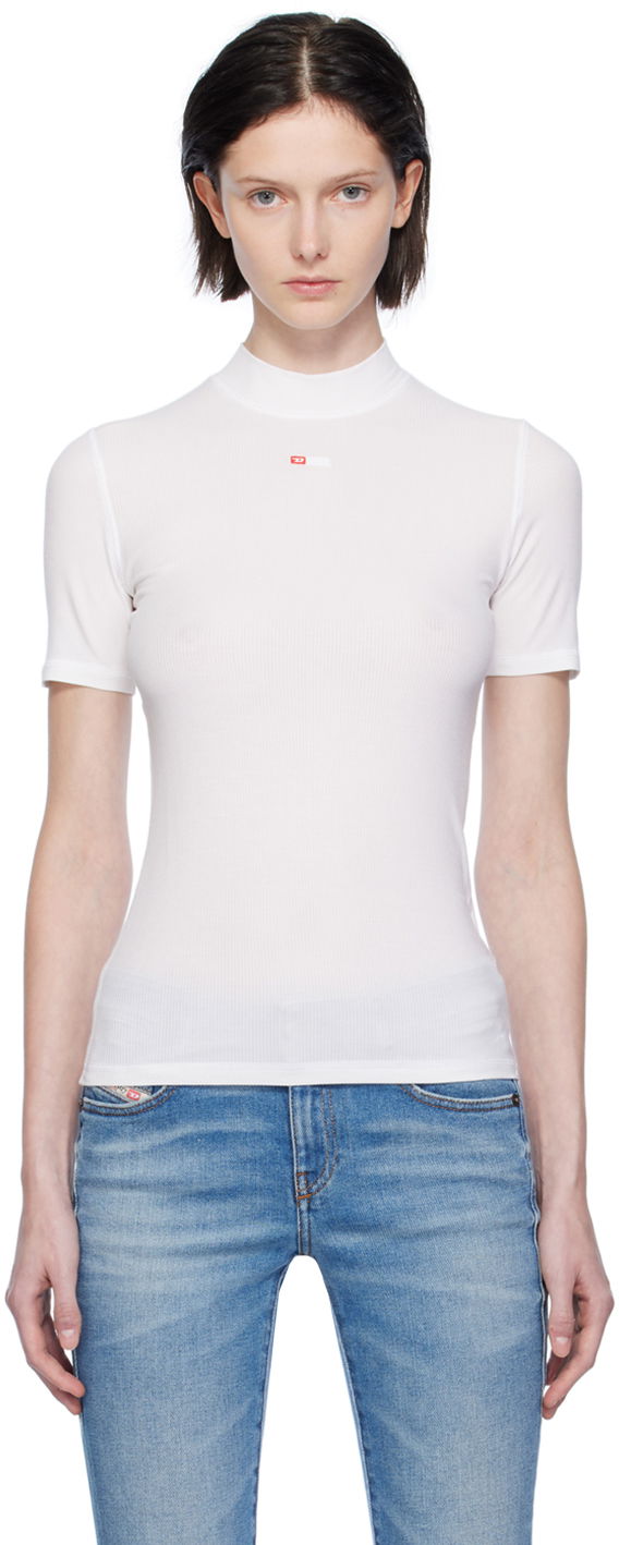Majica kratkih rukava Diesel T-Mokky-Microdiv T-Shirt Bijela | A10398 0BLAN, 0