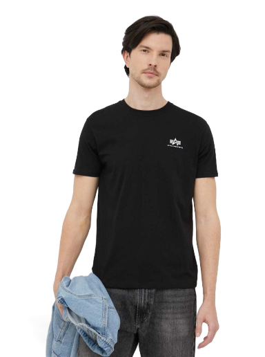 Majica kratkih rukava Alpha Industries Logo Tee Crna | 188505.03