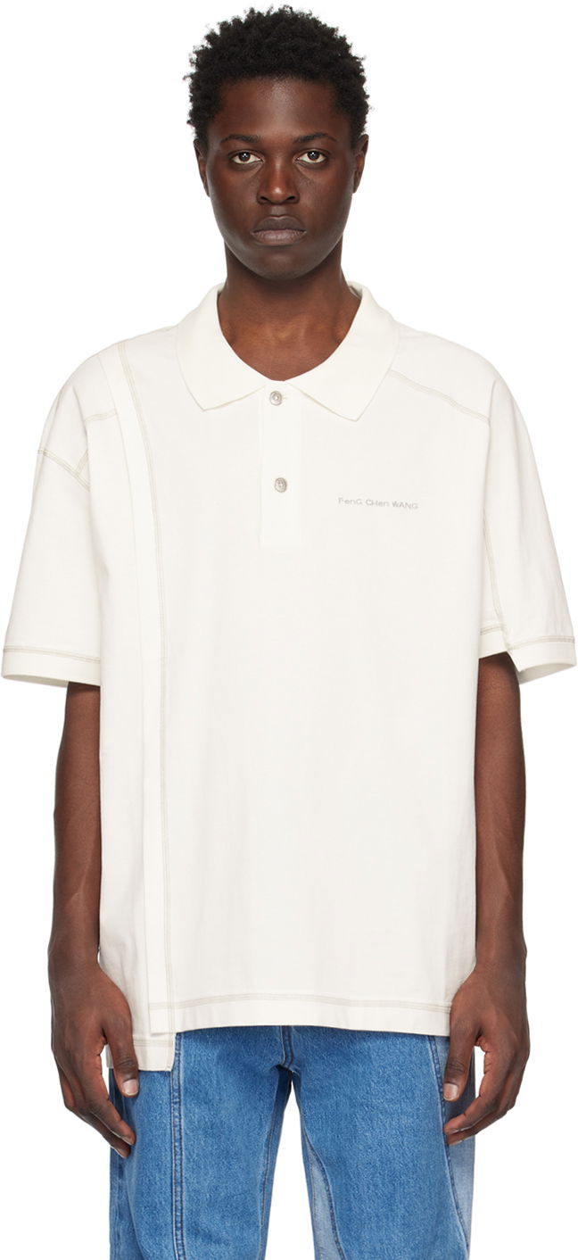 Polo majica Feng Chen Wang Feng Chen Wang Embroidered Polo Bijela | FUS15PL03