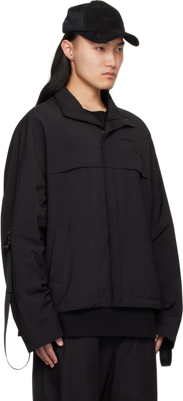 Vjetrovka We11done We11done Strapped Windbreaker Jacket Crna | WD-JP0-25-004-M-BK, 1