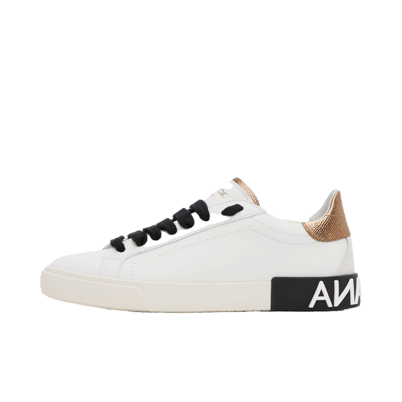 Tenisice i cipele Dolce & Gabbana White Portofino Vintage Sneakers Bijela | CK2203 AM780