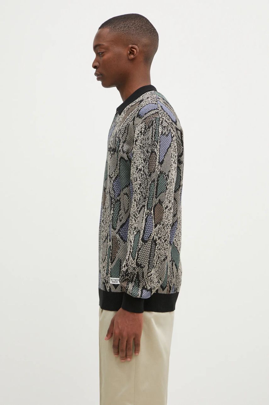 Polo majica WACKO MARIA Knit Polo Siva | 24FW-WMK-KN14, 1