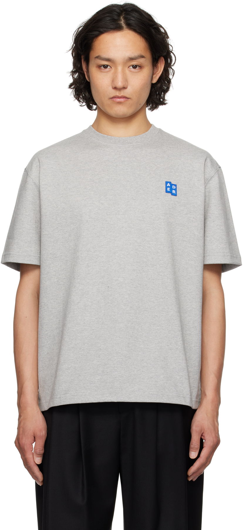 Majica kratkih rukava ADER ERROR ADER error Sig TRS Tag 01 T-Shirt Siva | BO42FYTS0101GR