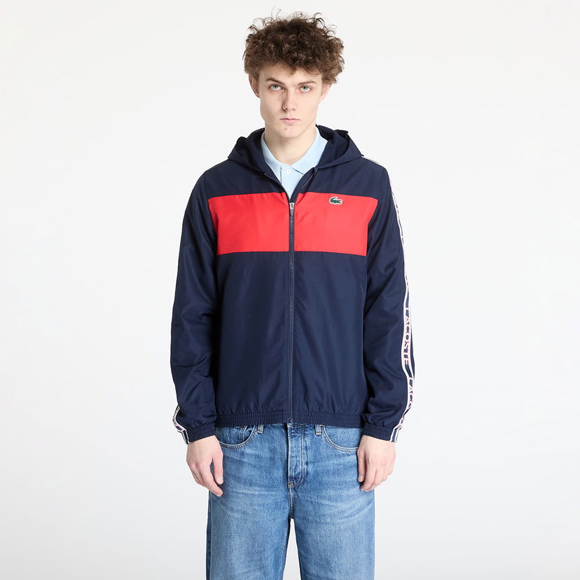 Vjetrovka Lacoste Lacoste Diamond Weave Jacket Tamnoplava | BH8972 C5L