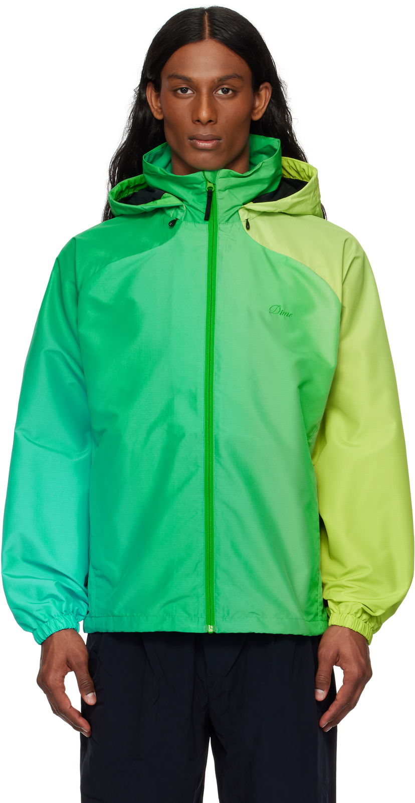 Vjetrovka Dime Dime Gradient Windbreaker Jacket Zelena | DIME2SP251GRN