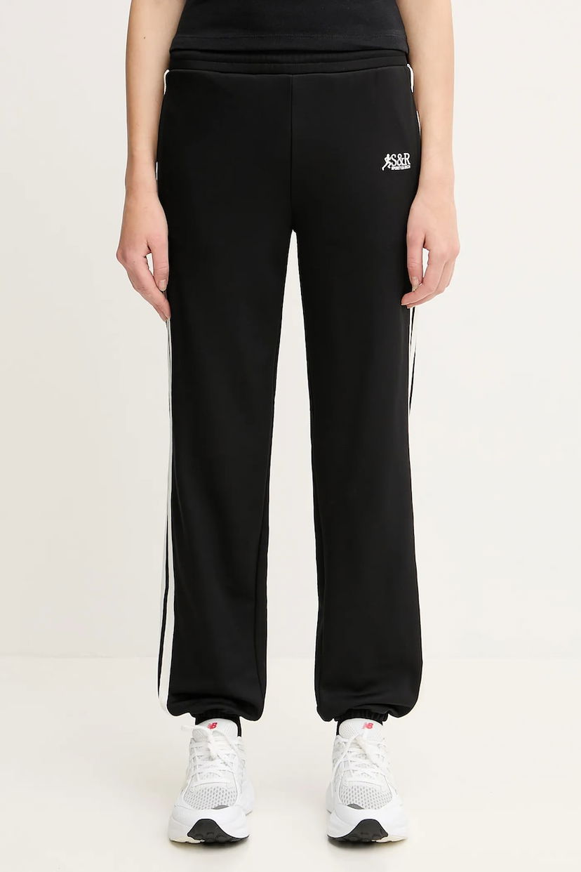 Trenirka Sporty & Rich Sporty & Rich Sr Runner 90S Elio Track Pants Crna | PA052622139BA01
