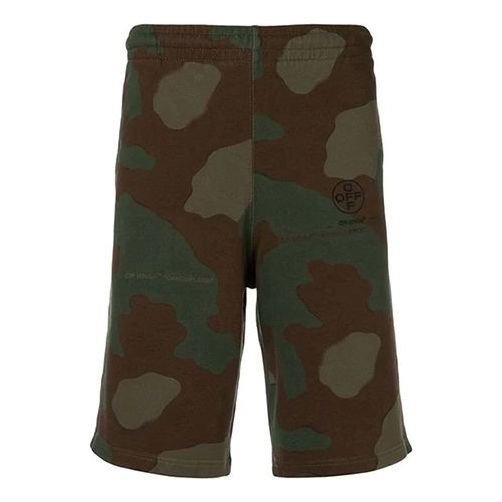 Kratke hlače Off-White Camouflage Logo Track Shorts Zelena | OMCI006R190030169910