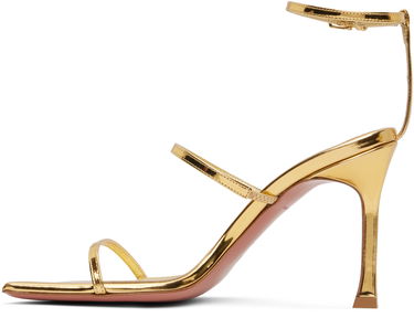Dodaci Amina Muaddi Amina Muaddi Maya Heeled Sandals Metalik | MAYA SANDAL MIRROR, 2