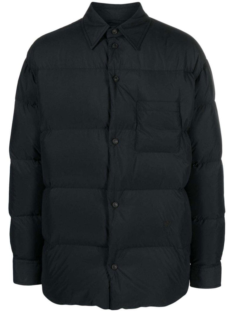 Pernata jakna Off-White Button-Front Puffer Jacket Crna | OMEJ001F23FAB0021010