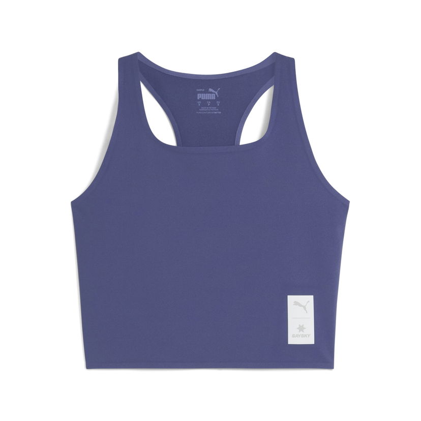 Majica bez rukava Puma PUMA x SAYSKY Women's Running Crop Top Ljubičasta | 526839_46