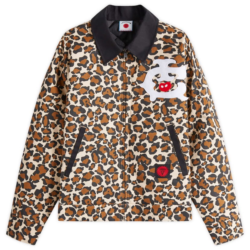 Bomber jakna BBC IceCream ICECREAM Work Jacket Leopard Print Smeđa | IC25174-LPR