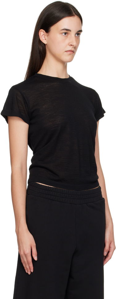 Majica kratkih rukava Maison Margiela MM6 Maison Margiela Sheer Wool T-Shirt Crna | S52GC0354 M20123, 1