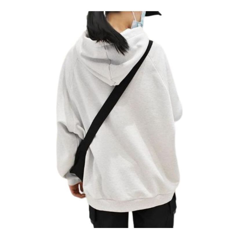 Dukserice Li-Ning Vital Series Embroidered Loose Hoodie Siva | AWDS240-2