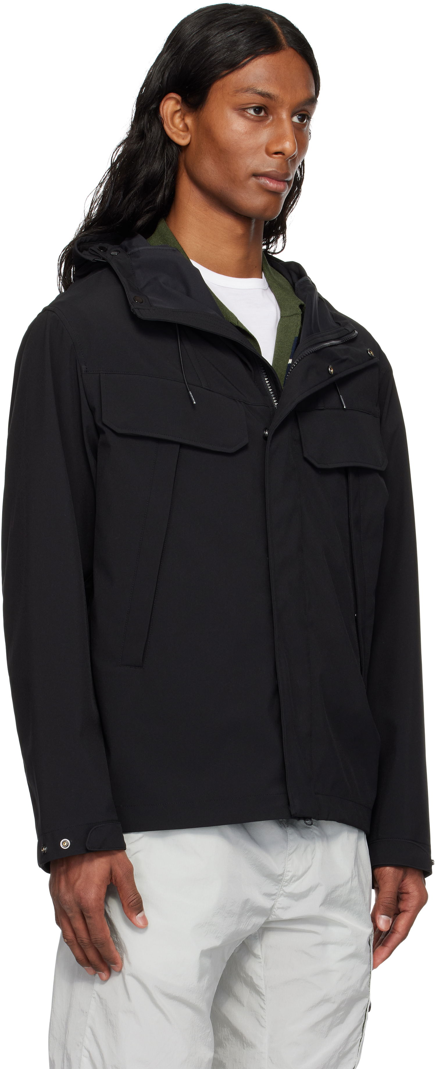 Vjetrovka C.P. Company C.P. Company Shell-R Double Pocket Goggle Jacket Crna | 18CMOW003A-005968A, 1