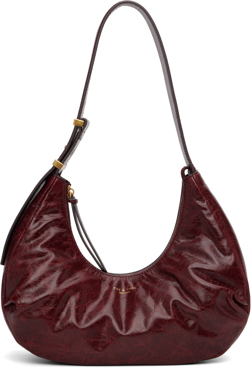 Torba za rame rag & bone Rag & Bone Hudson Shoulder Bag Tamnocrvena | LE101002