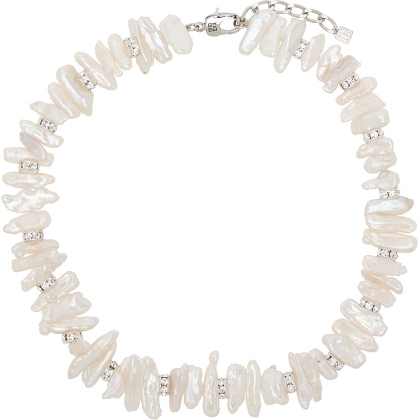 Ogrlica Givenchy Faux-Pearl Necklace Bijela | BN00DPF00P132