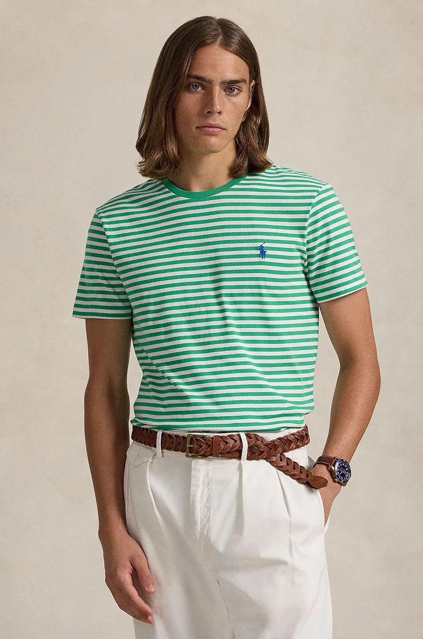 Majica kratkih rukava Polo by Ralph Lauren Polo Ralph Lauren Striped T-Shirt Zelena | 710956828, 0