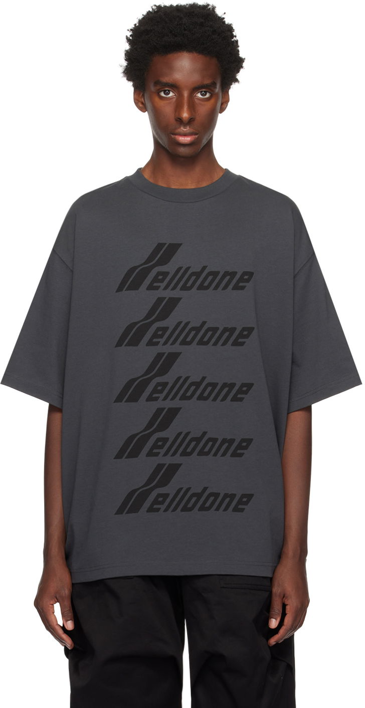 Majica kratkih rukava We11done Printed T-Shirt Siva | WD-TP6-20-074-U-CH