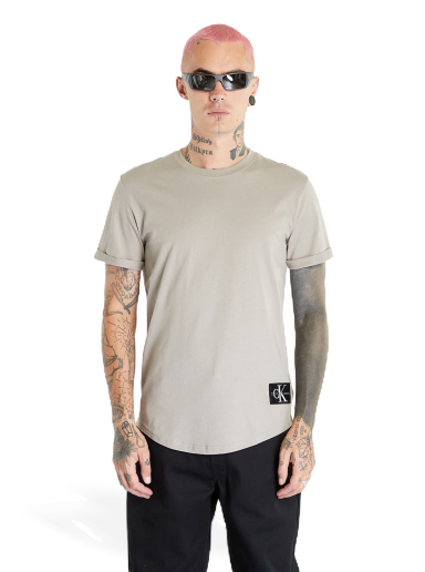 Majica kratkih rukava CALVIN KLEIN Jeans Badge Turn Up Short Sleeve T-Shirt Grey Siva | J30J323482 PBU